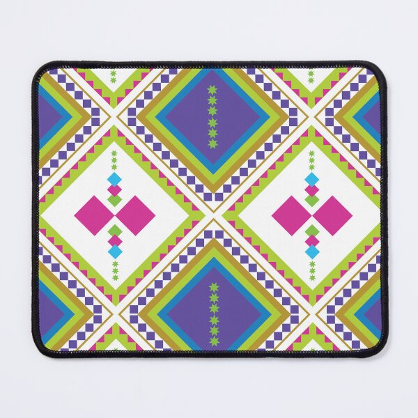 Item preview, Boho Pattern Background Isometric Geometric Crafts Graphic Design Throw Blankets & Tapestries Shower Curtain designed and sold by DigitalBank.