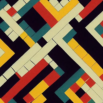 Artwork thumbnail, Colorful Abstract Patchwork Pattern by CandyDroidMerch