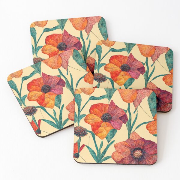 Item preview, Oil Painting Floral Patchwork Pattern designed and sold by CandyDroidMerch.