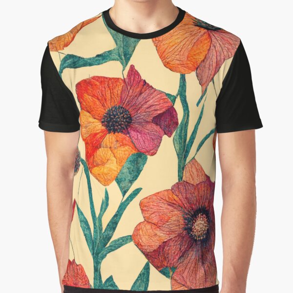 Item preview, Oil Painting Floral Patchwork Pattern designed and sold by CandyDroidMerch.