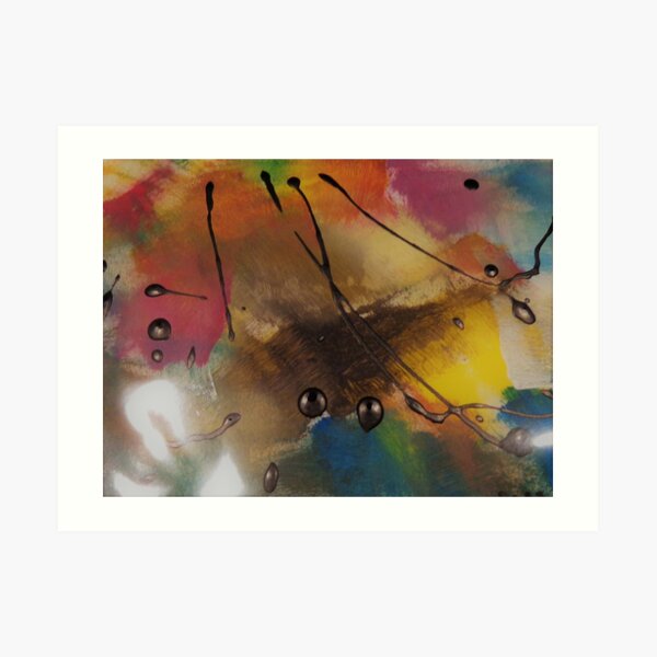 Drops of Paint Art Print