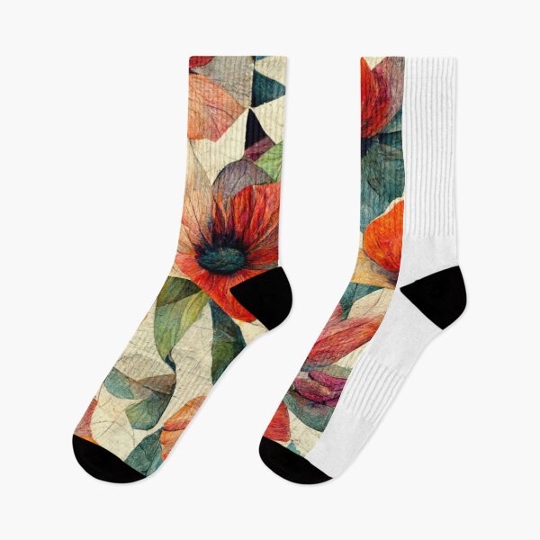 Item preview, Oil Painting Floral Patchwork Pattern Design designed and sold by CandyDroidMerch.