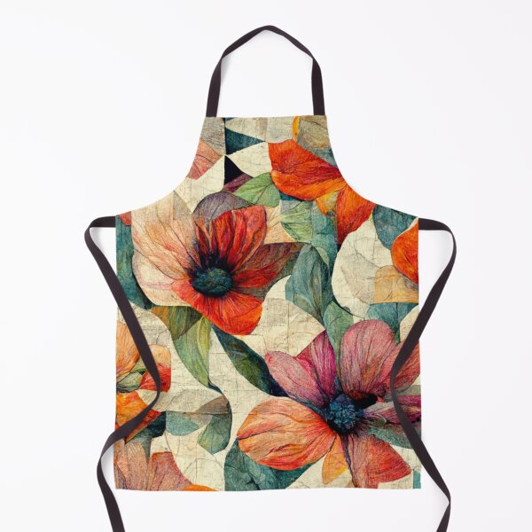 Item preview, Oil Painting Floral Patchwork Pattern Design designed and sold by CandyDroidMerch.