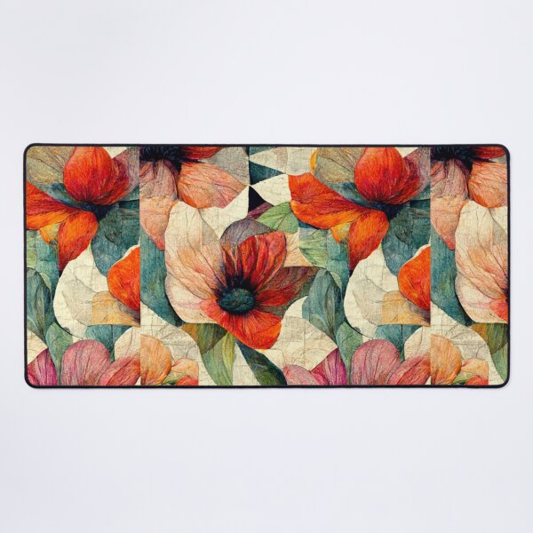 Item preview, Oil Painting Floral Patchwork Pattern Design designed and sold by CandyDroidMerch.