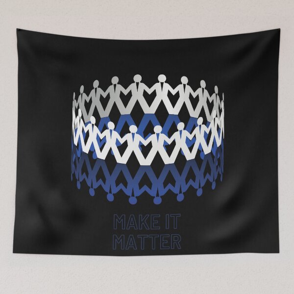 Item preview, Link hands-Human Chain-Make it matter stickers designed and sold by ZoesAttic.