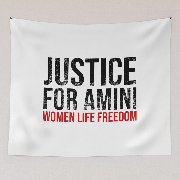 Item preview, Justice For Amini - Women Life Freedom - Free Iran designed and sold by GodsFlagFandom.