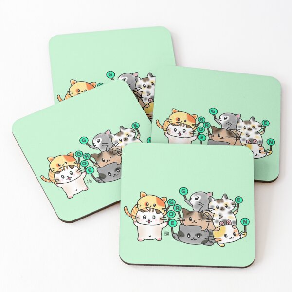 Item preview, Cute cat campaign Go Green designed and sold by FennyWijayaMomo.