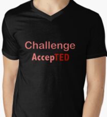 Challenge AccepTED Men's V-Neck T-Shirt