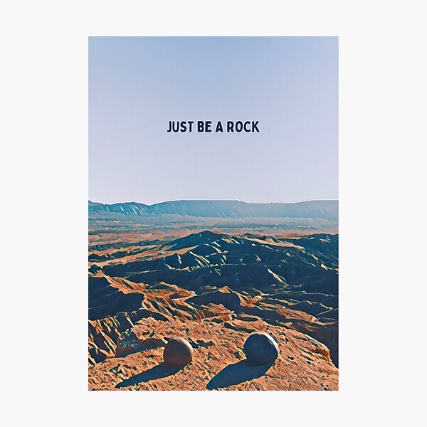 Item preview, Everything Everywhere All At Once: Just Be A Rock designed and sold by AllusionPrints.