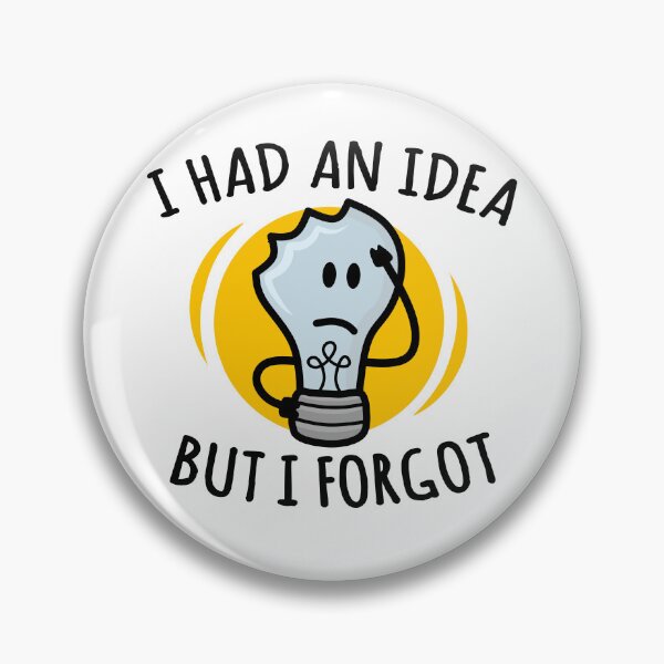 Item preview, I Had An Idea But I Forgot, Funny Light Bulb designed and sold by EnzoVectorism.