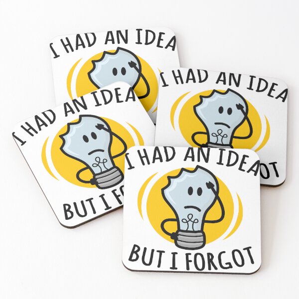 Item preview, I Had An Idea But I Forgot, Funny Light Bulb designed and sold by EnzoVectorism.