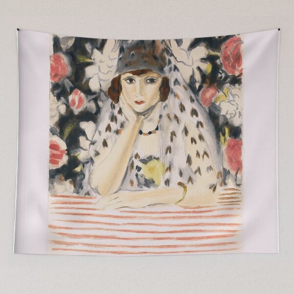 Item preview, Beautiful Woman Henri Flower Poster designed and sold by mackdestaz.