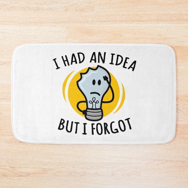 Item preview, I Had An Idea But I Forgot, Funny Light Bulb designed and sold by EnzoVectorism.