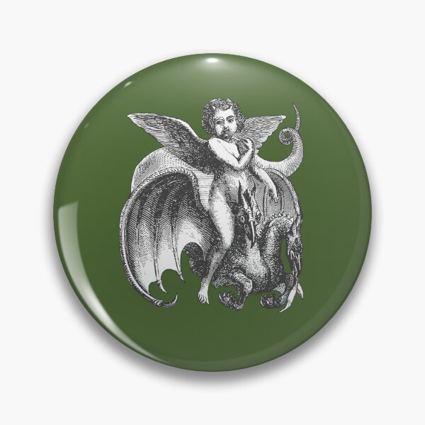 Item preview, Demonic Winged Boy Riding A Two Headed Dragon Cut Out designed and sold by taiche.