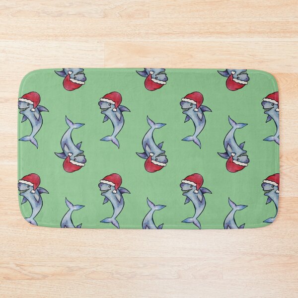 Item preview, Christmas Shark Watercolor designed and sold by kmstudio.