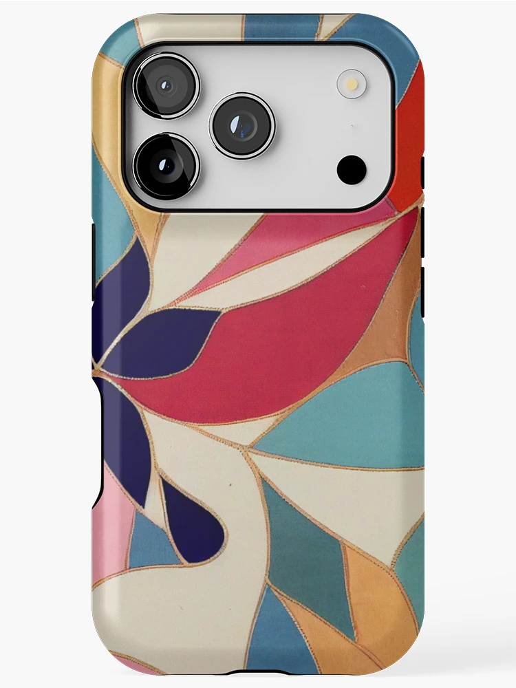 Thumbnail 1 of 4, iPhone Case, Abstract Creative Patchwork Pattern Design designed and sold by CandyDroidMerch.