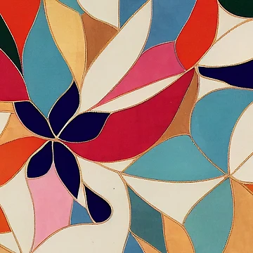 Artwork thumbnail, Abstract Creative Patchwork Pattern Design by CandyDroidMerch