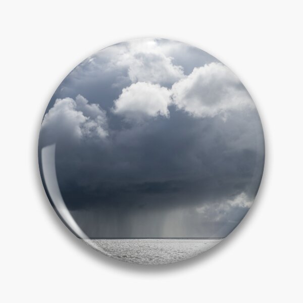 Item preview, Tempestuous Cloudscape - Distant Rain Squall and a Cargo Ship on Lake Erie designed and sold by Georgia Mizuleva.