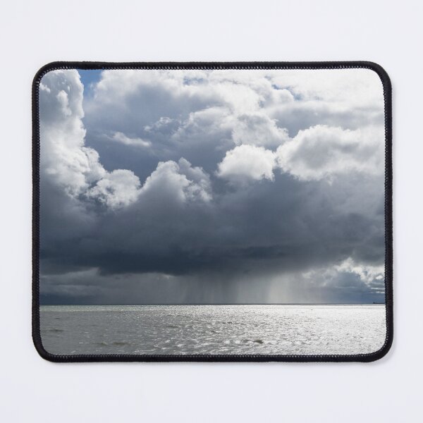 Item preview, Tempestuous Cloudscape - Distant Rain Squall and a Cargo Ship on Lake Erie designed and sold by Georgia Mizuleva.