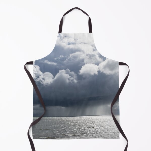 Item preview, Tempestuous Cloudscape - Distant Rain Squall and a Cargo Ship on Lake Erie designed and sold by Georgia Mizuleva.