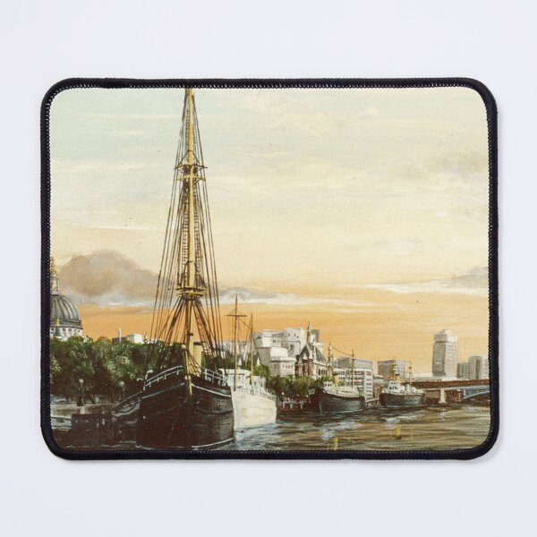 Item preview, DISCOVERY MOORED ALONGSIDE EMBANKMENT LONDON designed and sold by Mackenzie Moulton International Artist .