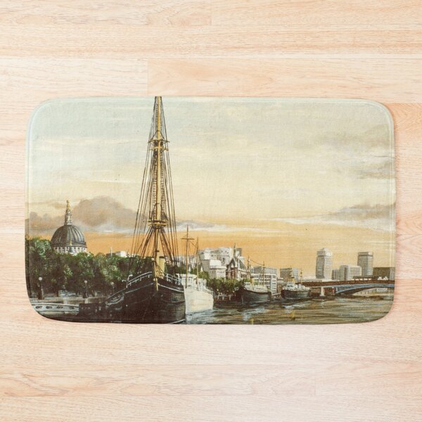 Item preview, DISCOVERY MOORED ALONGSIDE EMBANKMENT LONDON  designed and sold by Mackenzie Moulton International Artist .