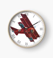 Red Baron - Fokker Triplane Clock