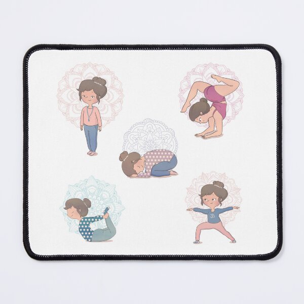 Item preview, Yoga Poses Sticker Pack designed and sold by Rita Cuppari.