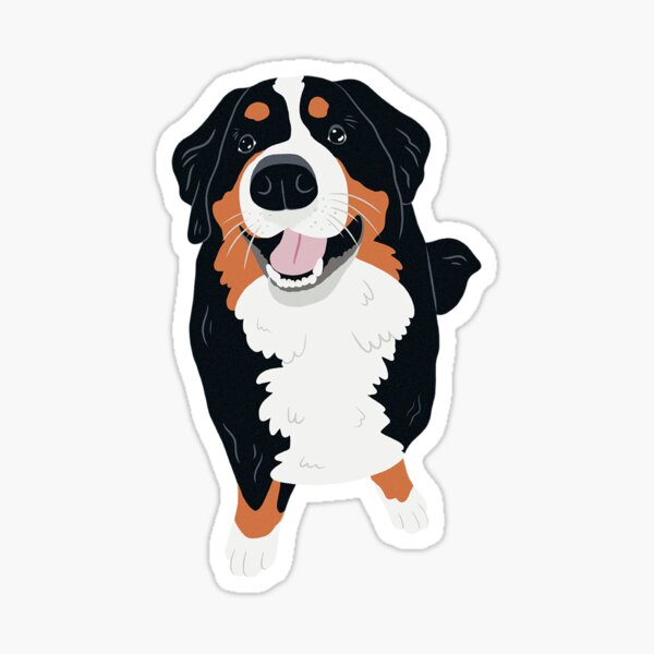 Item preview, Cute Bernese Mountain dog portrait designed and sold by rimkute.