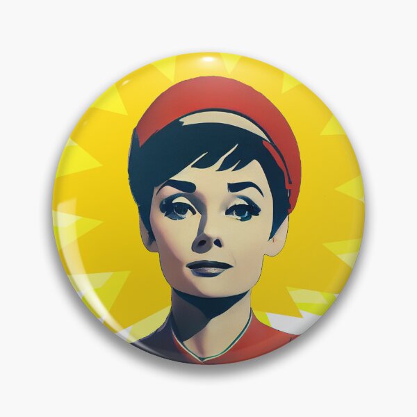Item preview, Audrey Hepburn the Great in a Soviet Propoganda Poster designed and sold by wonderlandshops.