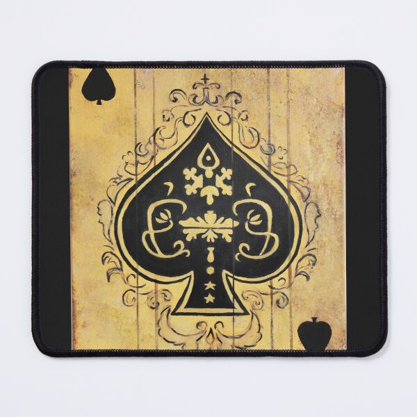 Item preview, Ace of Spades acrylic and mixed-media painting designed and sold by Elvi-Artist.