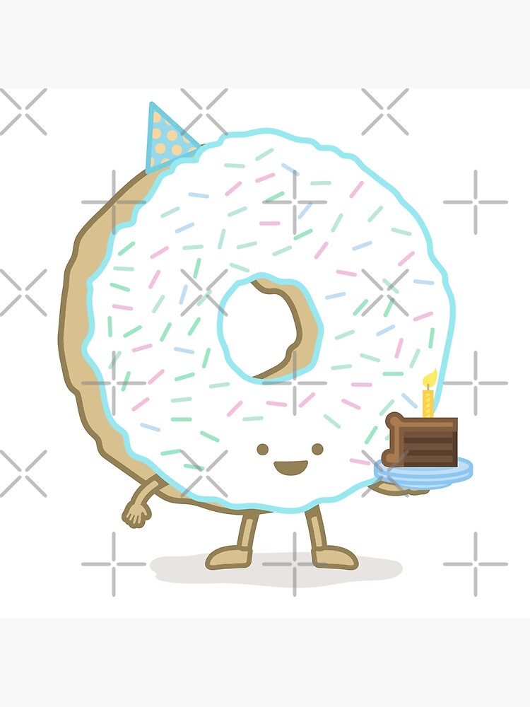 Thumbnail 2 of 2, Greeting Card, The Birthday Party Donut designed and sold by nickv47.