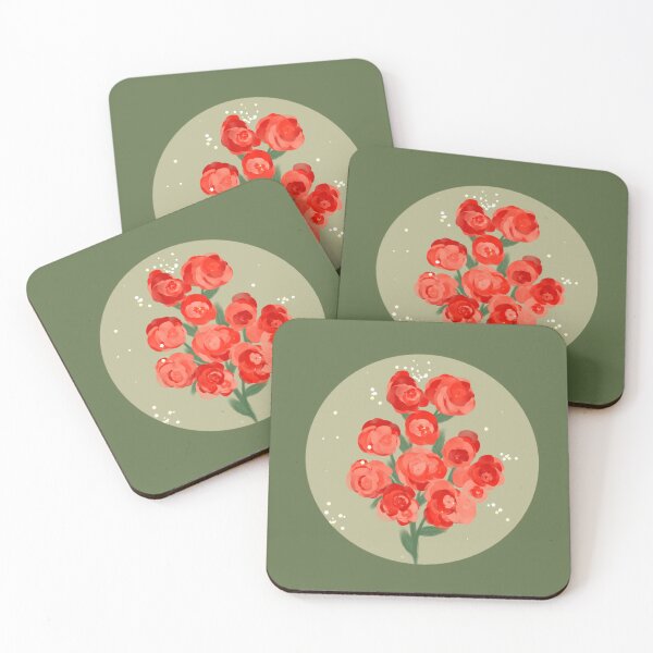 Item preview, Red Rose Bouquet on Circle designed and sold by Yell0whouse28.
