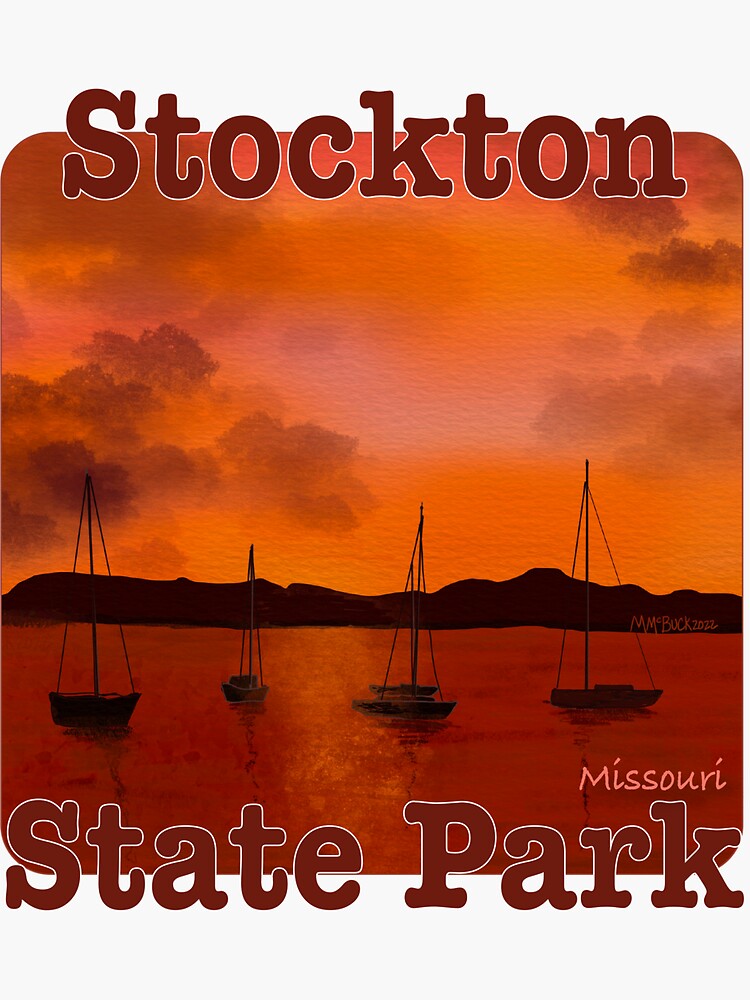 "Stockton State Park, Missouri" Sticker for Sale by margaretbucklew Redbubble