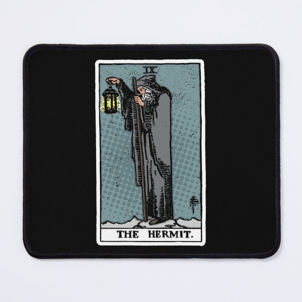 Item preview, The Hermit Tarot Card - Major Arcana - fortune telling - remix designed and sold by createdezign.