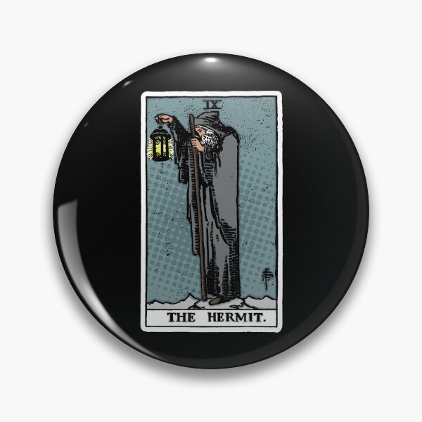 Item preview, The Hermit Tarot Card - Major Arcana - fortune telling - remix designed and sold by createdezign.
