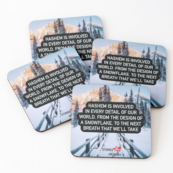 Item preview, Hashem is involved in every detail of our world from the design of a snowflake to the next breath that we will take designed and sold by Stories To Inspire - Motivational Jewish Quotes.