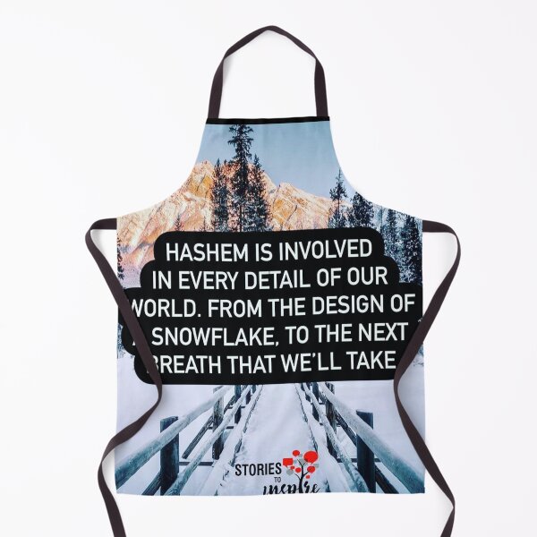 Item preview, Hashem is involved in every detail of our world from the design of a snowflake to the next breath that we will take designed and sold by Stories To Inspire - Motivational Jewish Quotes.