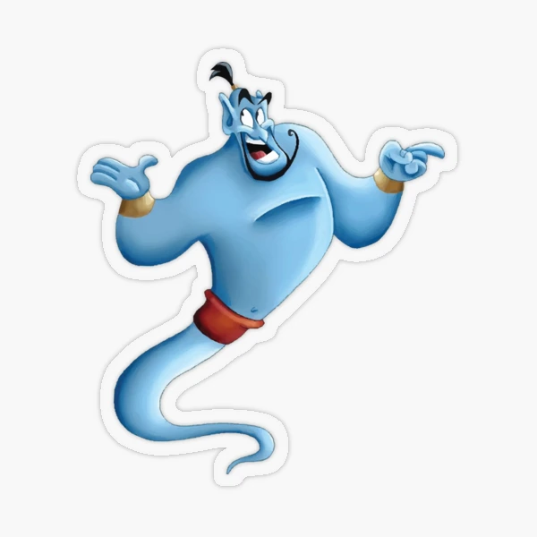 EK Disney Sticker 3D Floaty Aladdin Genie 