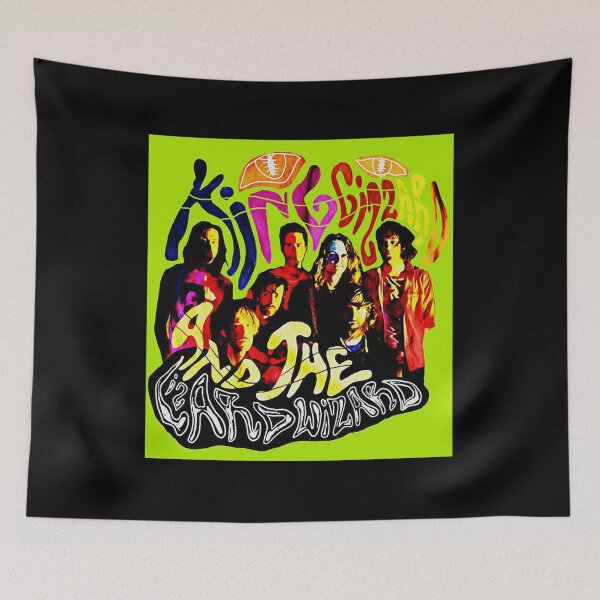 Aperçu de l'œuvre King Gizzard et l'art graphique de l'assistant de lézard créée et vendue par GajsektAneja.