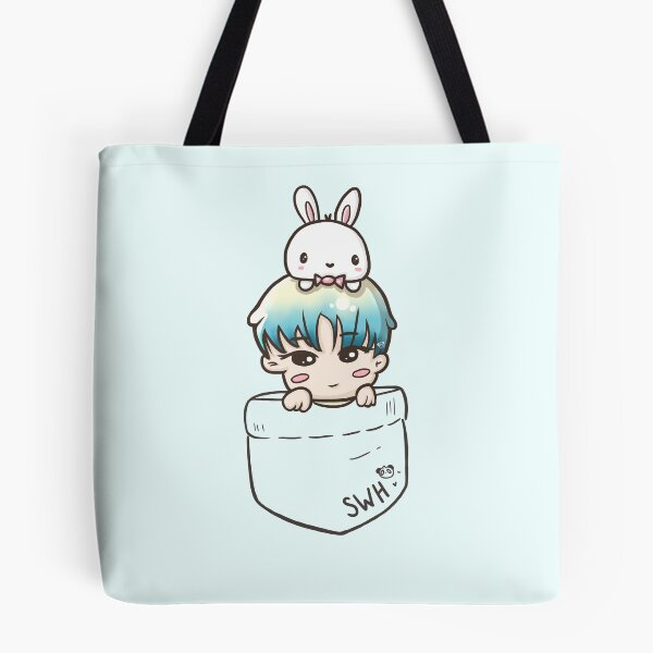 Item preview, Monsta X Wonho & Bunny in pocket designed and sold by PandaIslandShop.