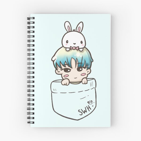 Item preview, Monsta X Wonho & Bunny in pocket designed and sold by PandaIslandShop.