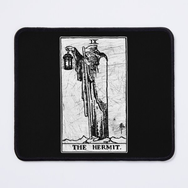 Item preview, The Hermit Tarot Card - Major Arcana - fortune telling - occult designed and sold by createdezign.
