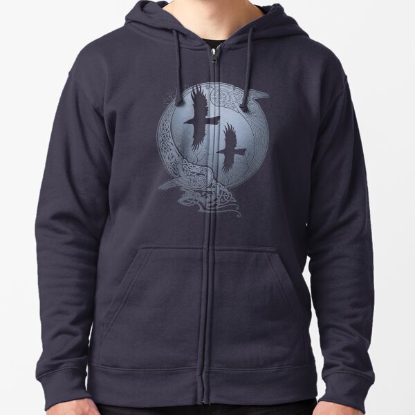 ODIN'S RAVENS Zipped Hoodie