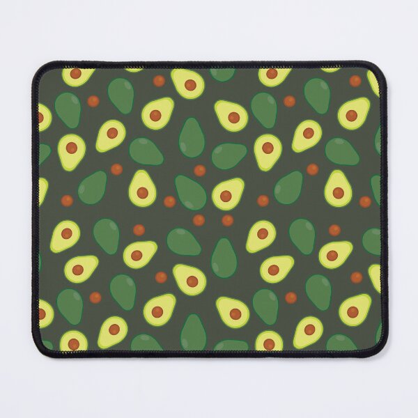 Item preview, Olive Green and Yellow Avocado Food Pattern designed and sold by HotHibiscus.