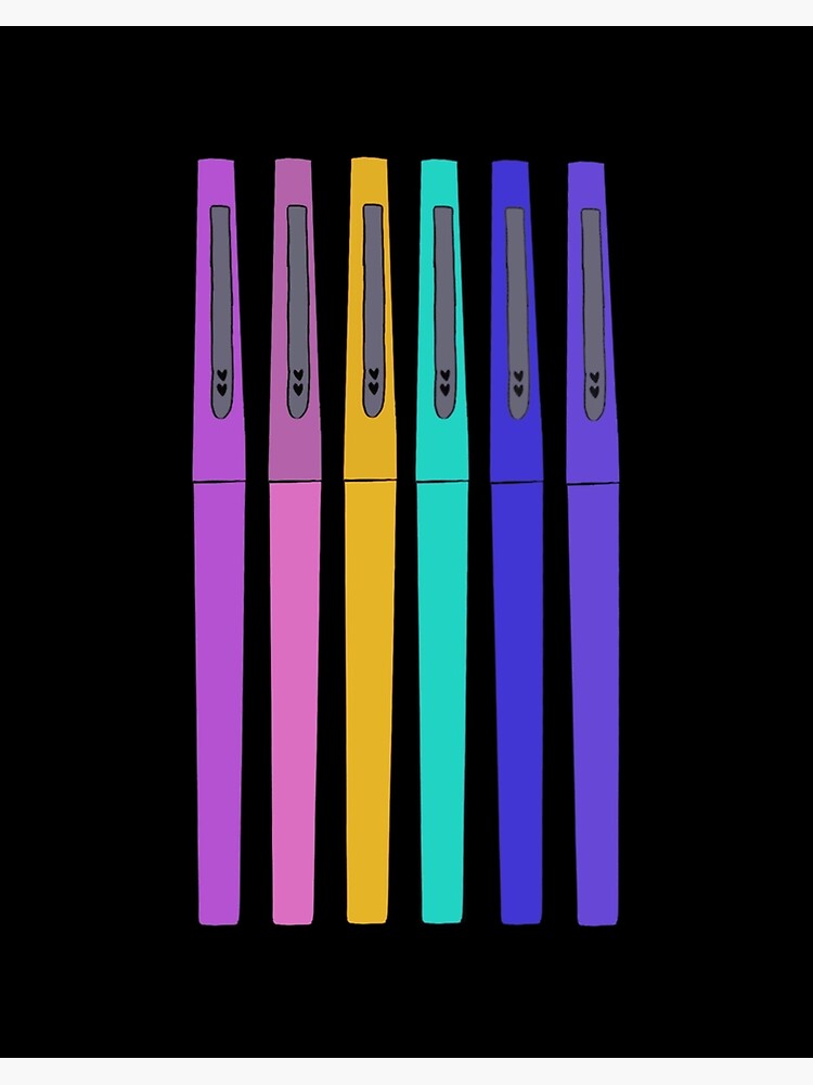 Flair Pens - Teach the Rainbow Sticker for Sale by