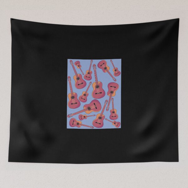 Item preview, Guitar Musical Instrument Pattern Pinkblue Classic T-Shirt designed and sold by Charliechaney3.