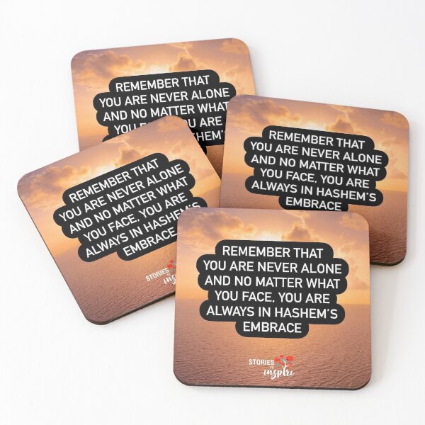 Item preview, Remember that you are never alone and no matter what you face, you are always in Hashem's embrace designed and sold by Stories To Inspire - Motivational Jewish Quotes.