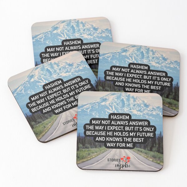 Item preview, Hashem my not always answer the way I expect, but it's only because he holds my future and know the best way for me designed and sold by Stories To Inspire - Motivational Jewish Quotes.