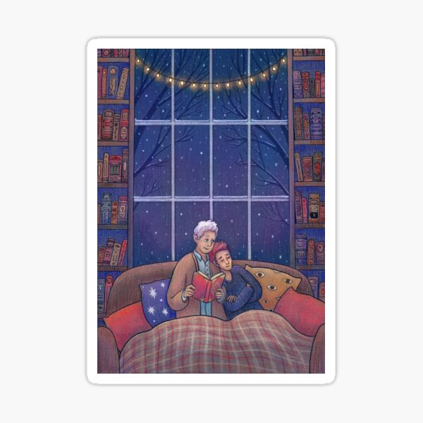 Cosy Cottage Winter Husbands Sticker For Sale By Illustore Redbubble